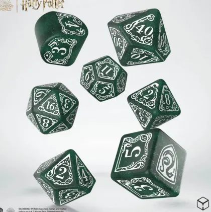 Q-Workshop - Harry Potter Modern RPG Dice Set: Slytherin - Green (7-delig)