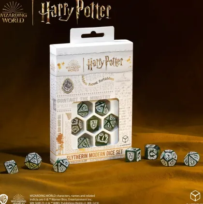 Q-Workshop - Harry Potter Modern RPG Dice Set: Slytherin - Green (7-delig)