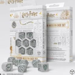 Q-Workshop - Harry Potter Modern RPG Dice Set: Slytherin - White (7-delig)