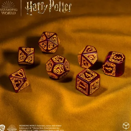 Q-Workshop - Harry Potter Modern RPG Dice Set: Gryffindor - Red (7-delig)