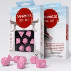 Q-Workshop - Japanese RPG Dice Set: Sweet Spring Memory (7-delig)