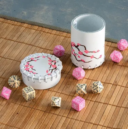 Q-Workshop - Japanese RPG Dice Set: Sweet Spring Memory (7-delig)