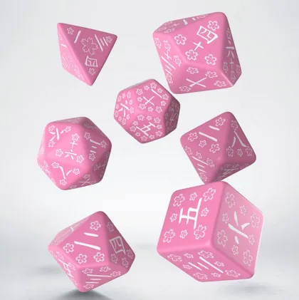 Q-Workshop - Japanese RPG Dice Set: Sweet Spring Memory (7-delig)