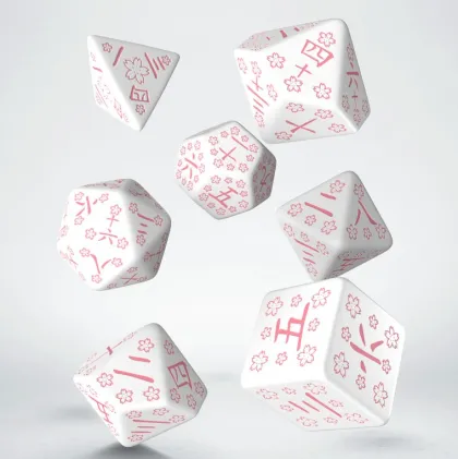 Q-Workshop - Japanese RPG Dice Set: Cherry Blossoms Petals