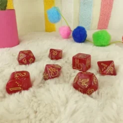 Q-Workshop - Llama RPG Dice Set: Puffy (7-delig)
