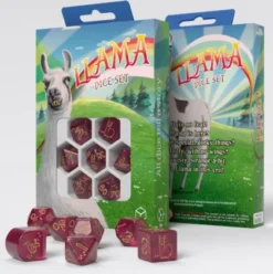 Q-Workshop - Llama RPG Dice Set: Puffy (7-delig)