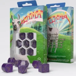 Q-Workshop - Llama RPG Dice Set: Zippy (7-delig)