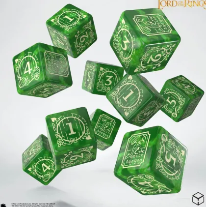 Q-Workshop - Lord of the Rings D6 Dice Set: Shire (10-delig)
