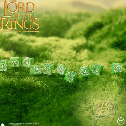 Q-Workshop - Lord of the Rings D6 Dice Set: Shire (10-delig)