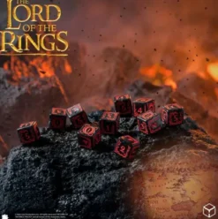 Q-Workshop - Lord of the Rings D6 Dice Set: Mordor (10-delig)