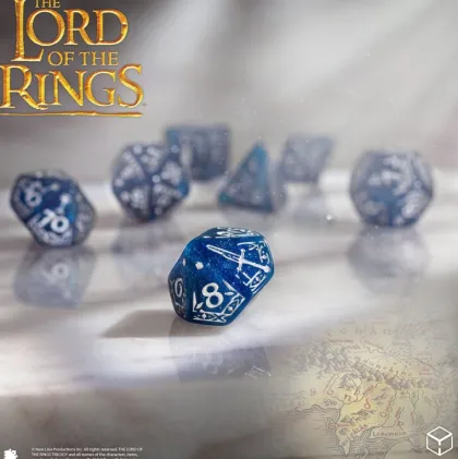 Q-Workshop - Lord of the Rings RPG Dice Set: Gondor (7-delig)