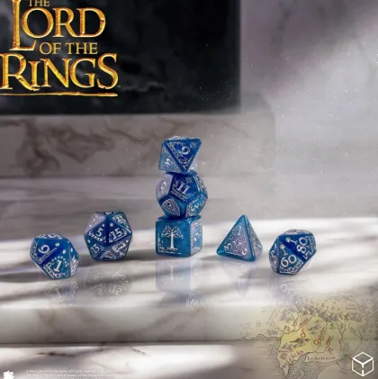 Q-Workshop - Lord of the Rings RPG Dice Set: Gondor (7-delig)