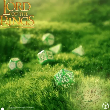 Q-Workshop - Lord of the Rings RPG Dice Set: Shire (7-delig)