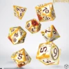 Q-Workshop - Lord of the Rings RPG Full Art Dice Set - Whitefire Radiance (7-delig)