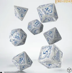 Q-Workshop - Lord of the Rings RPG Dice Set: Rivendell - Stone (7-delig)