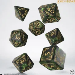 Q-Workshop - Lord of the Rings RPG Dice Set: Rohan (7-delig)