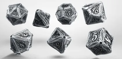 Q-Workshop - Metal RPG Dice Set: Call of Cthulhu (7-delig)