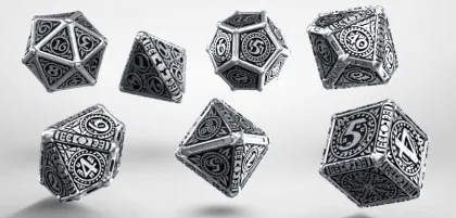 Q-Workshop - Metal RPG Dice Set: Svetovid (7-delig)