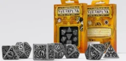 Q-Workshop - Metal RPG Dice Set: Steampunk