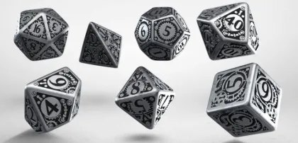 Q-Workshop - Metal RPG Dice Set: Steampunk