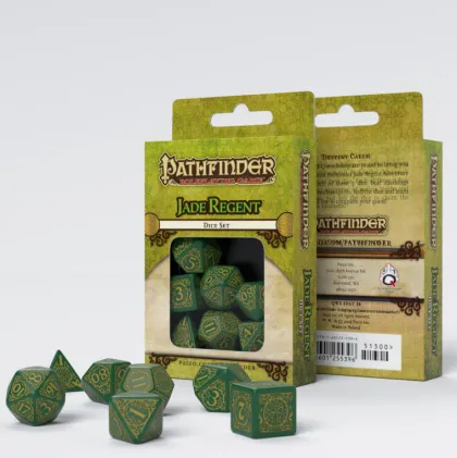 Q-Workshop - Pathfinder RPG Dice Set: Jade Regent (7-delig)