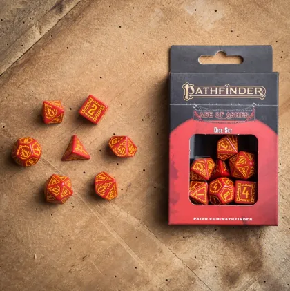 Q-Workshop - Pathfinder RPG Dice Set: Age of Ashes (7-delig)