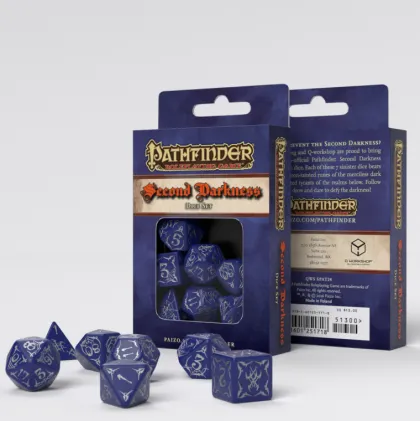 Q-Workshop - Pathfinder RPG Dice Set: Second Darkness (7-delig)