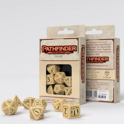 Q-Workshop - Pathfinder RPG Dice Set: Playtest (7-delig)