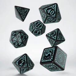 Q-Workshop - Pathfinder RPG Dice Set: Iron Gods (7-delig)