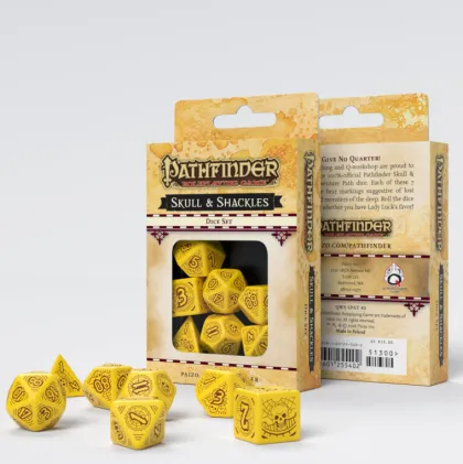 Q-Workshop - Pathfinder RPG Dice Set: Skull & Shackles (7-delig)