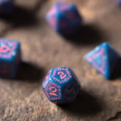 Q-Workshop - Runic RPG Dice Set: Glacier & Pink