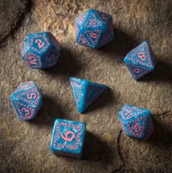 Q-Workshop - Runic RPG Dice Set: Glacier & Pink