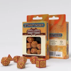 Q-Workshop - Starfinder RPG Dice Set: Dawn of Flame (7-delig)