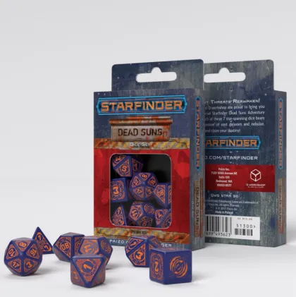 Q-Workshop - Starfinder RPG Dice Set: Dead Suns (7-delig)