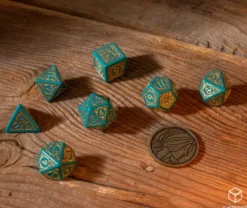Q-Workshop - The Witcher RPG Dice Set: Triss - The Beautiful Healer (8-delig)