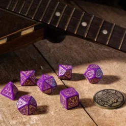 Q-Workshop - The Witcher RPG Dice Set: Dandelion - Viscount De Lettenhove (8-delig)