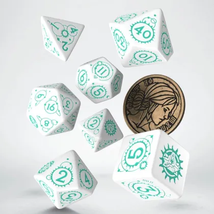Q-Workshop - The Witcher RPG Dice Set: Ciri - The Law of Surprise (8-delig)