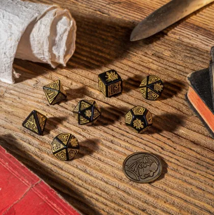 Q-Workshop - The Witcher RPG Dice Set: Vesemir - The Sword Master (8-delig)