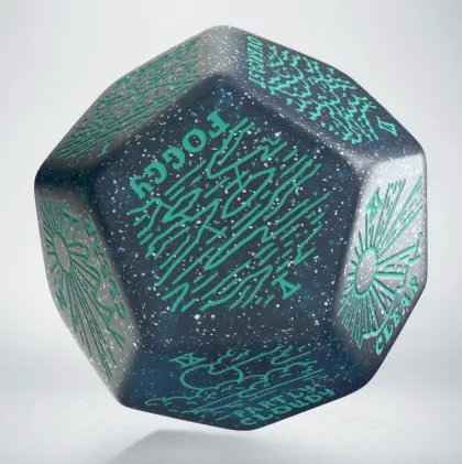 Q-Workshop - Weather Generator Die: Shimmering Blue & Turquise