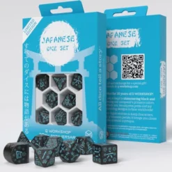 Q-Workshop - 20 Years RPG Dice Set: Japanese (8-delig)
