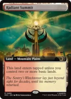 Radiant Summit (extended art) - Marvel Super Heroes Commander Varianten