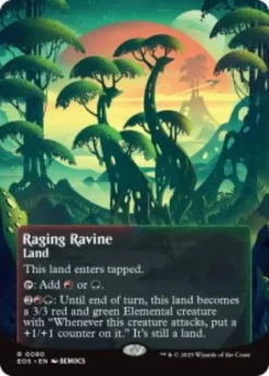 Raging Ravine (#80) (foil) (borderless) - Edge of Eternities Stellar Sights