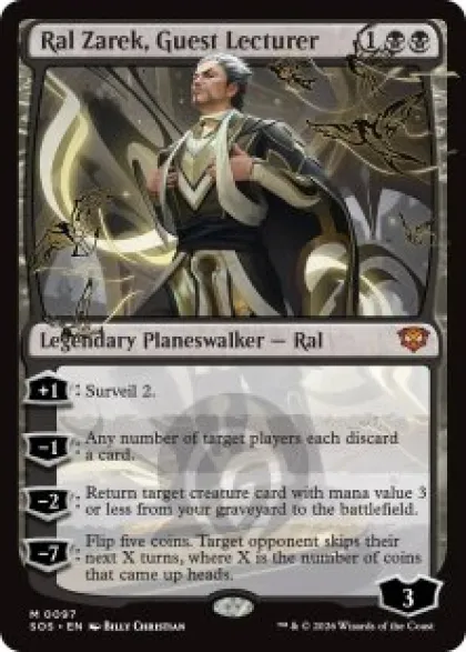 Ral Zarek, Guest Lecturer (foil) - Secrets of Strixhaven
