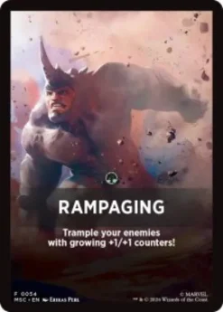 Rampaging front card - Marvel Super Heroes Commander