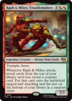 Raph & Mikey, Troublemakers (foil) - Teenage Mutant Ninja Turtles