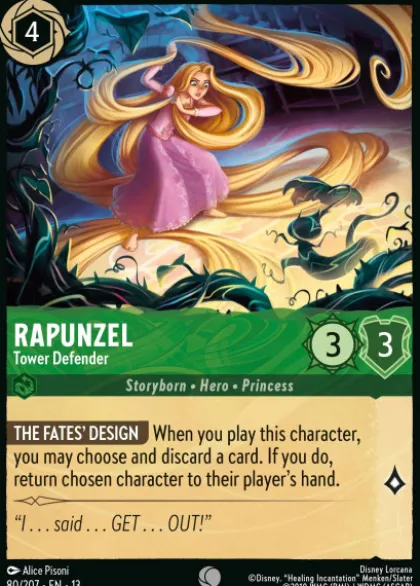 Rapunzel, Tower Defender (foil) - Attack of the Vine