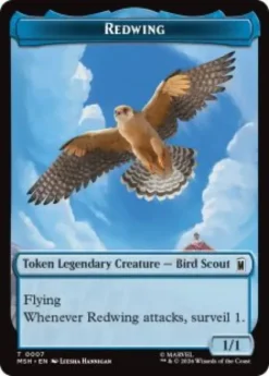 Redwing token (1/1) - Marvel Super Heroes
