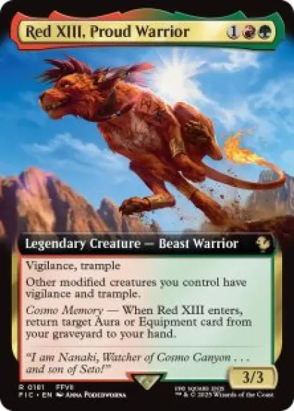 Red XIII, Proud Warrior (extended art) - Final Fantasy Commander Varianten