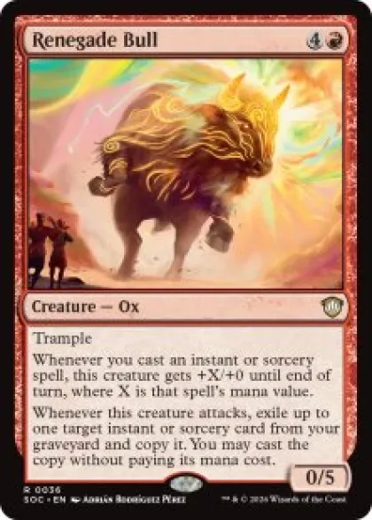 Renegade Bull - Secrets of Strixhaven Commander