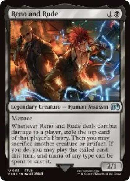 Reno and Rude (foil) - Final Fantasy